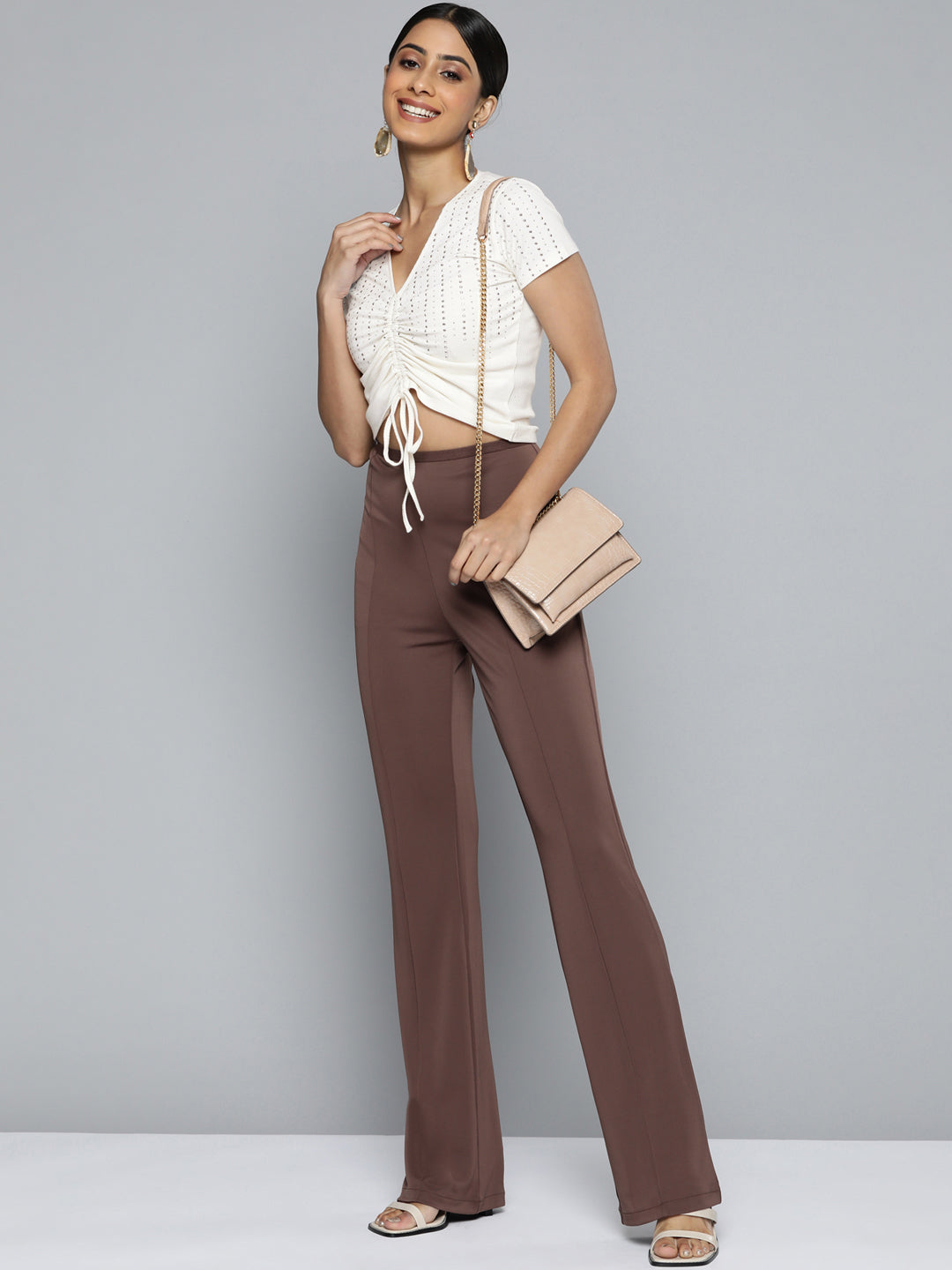 Starlight Shimmer Ruched Top